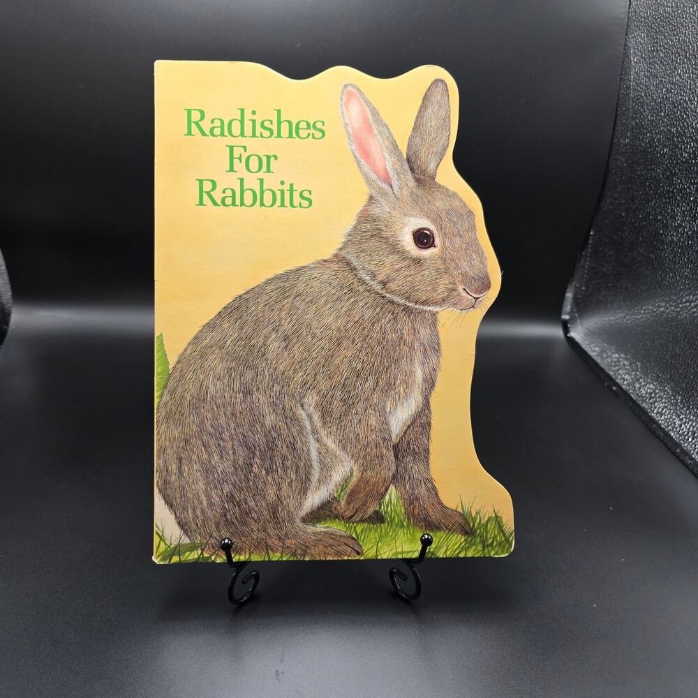 Vintage 1989 Radishes for Rabbits by Emma George toddler thick style Baby Book